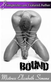 Book Cover for BOUND (by Mistress Elizabeth Simone)