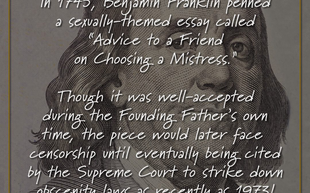 Did You Know #Erotica?! – Ben Franklin Edition